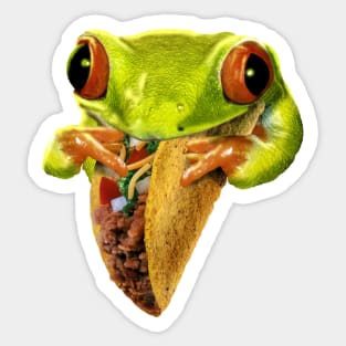 Taco Frog Sticker